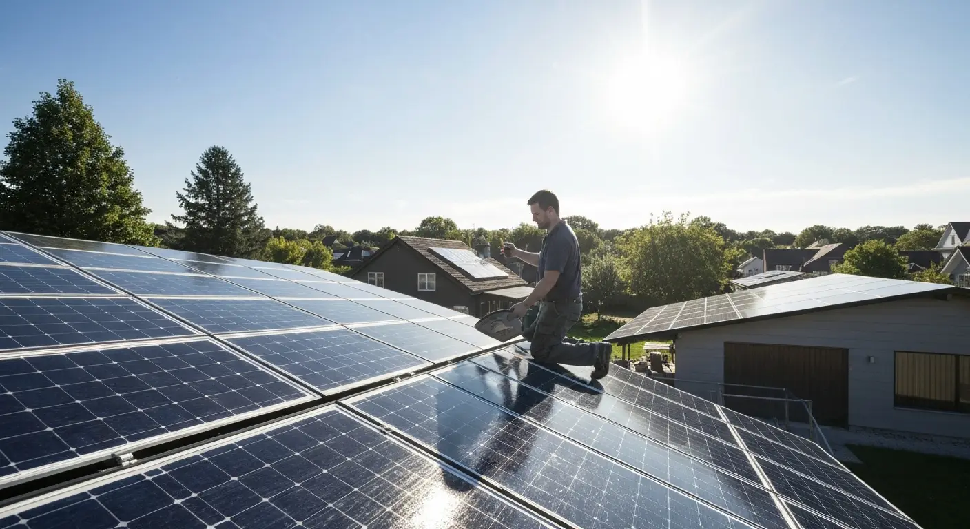 zonnepanelen schoonmaken