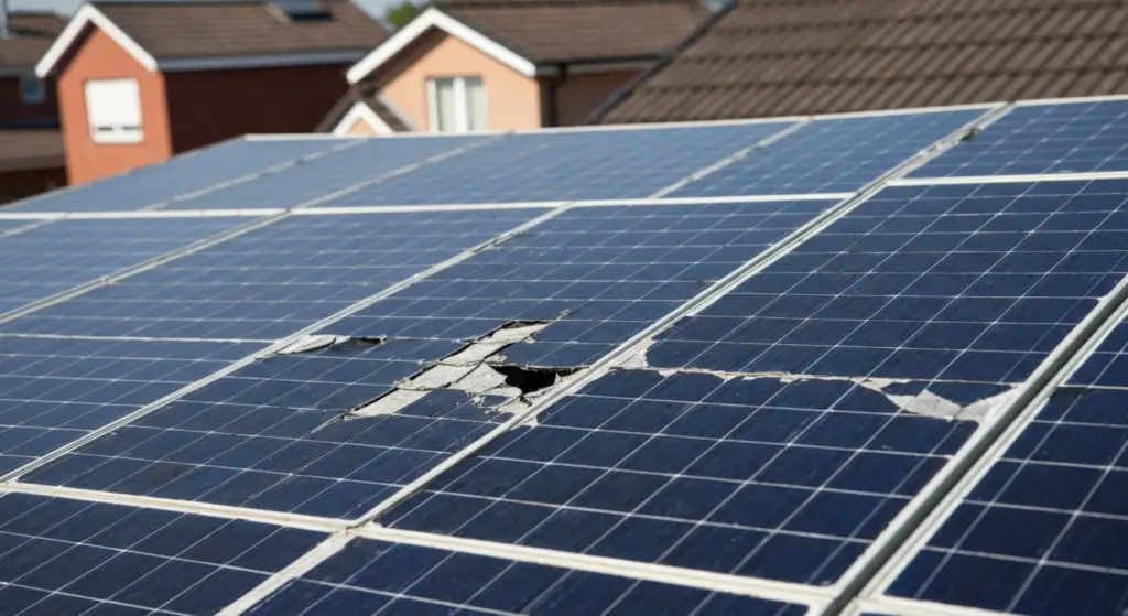 defecte zonnepanelen