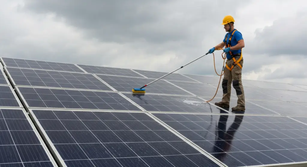 zonnepanelen schoonmaken