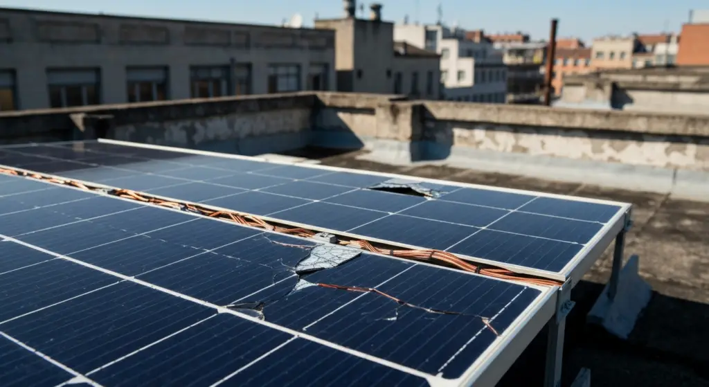 defecte zonnepanelen