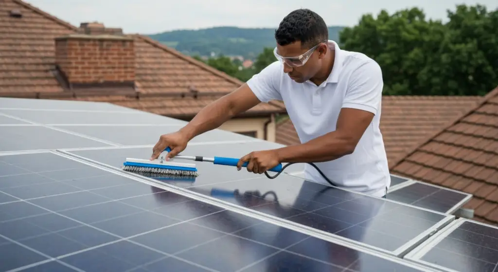 zonnepanelen schoonmaken