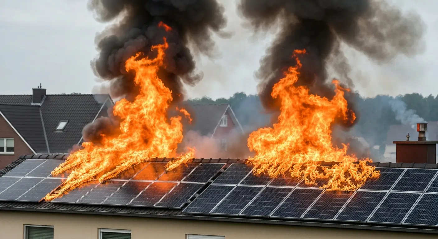 brandgevaar zonnepanelen